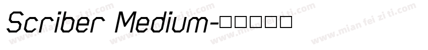 Scriber Medium字体转换